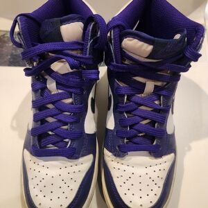 Nike Women's Purple and White Sneakers